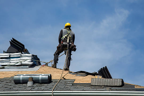Professional Gutter Installation technician working in Wakefield, NE